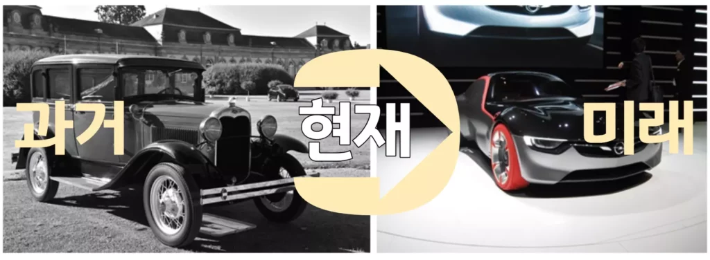 자동차의 현재는 과거와 미래를 반영한다